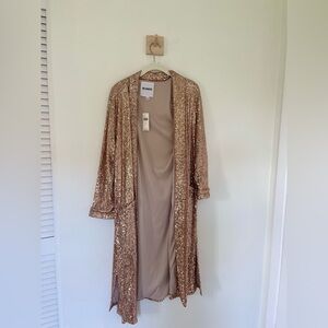 Anthropologie Gold Sequin Jacket